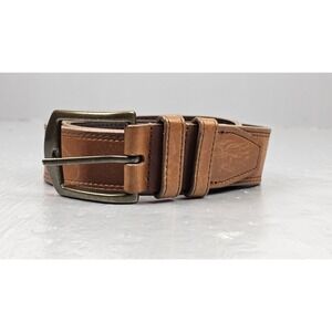 Allen Edmonds Belt Mens Size 42/107 Brown Leather 1016571 Made In USA Casual